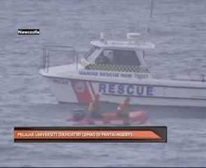 Pelajar universiti dikhuatiri lemas di Pantai Nobbys