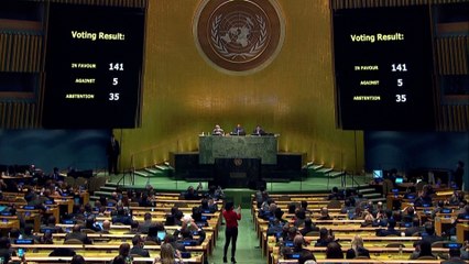 UN votes to condemn Russian invasion of Ukraine, but China again stays silent