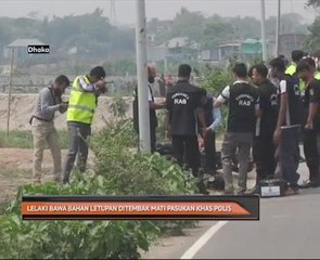 Lelaki bawa bahan letupan ditembak mati pasukan khas polis