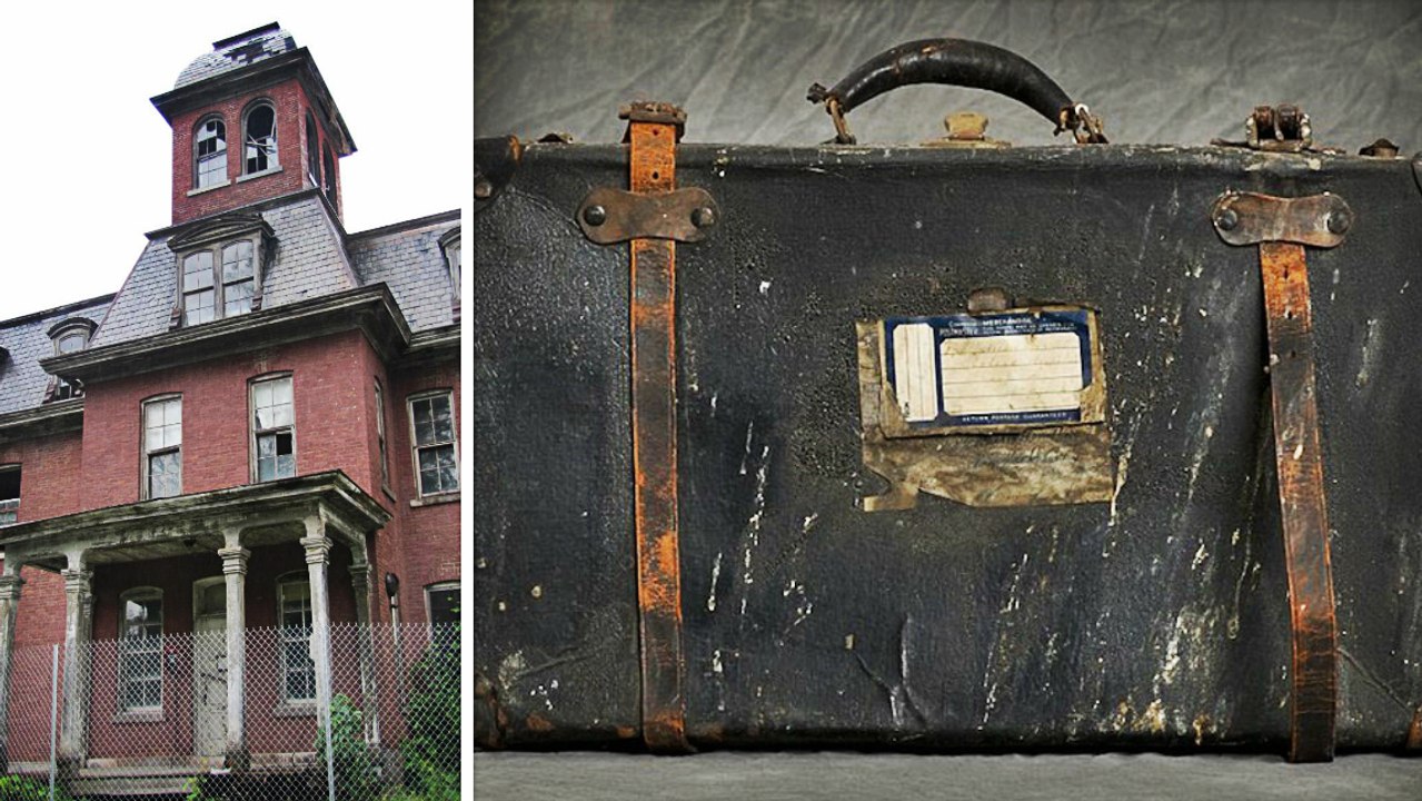Fotograf dringt in verlassene Psychiatrie ein und entdeckt 400 ungeöffnete Koffer