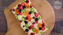 Rezept: Bunte Früchte-Pizza... Weil es nicht immer salzig sein muss!