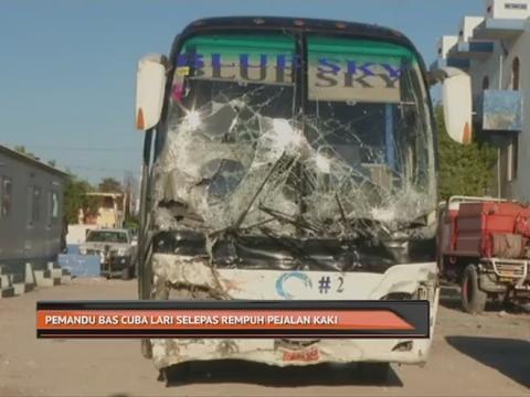 Pemandu bas cuba lari selepas rempuh pejalan kaki