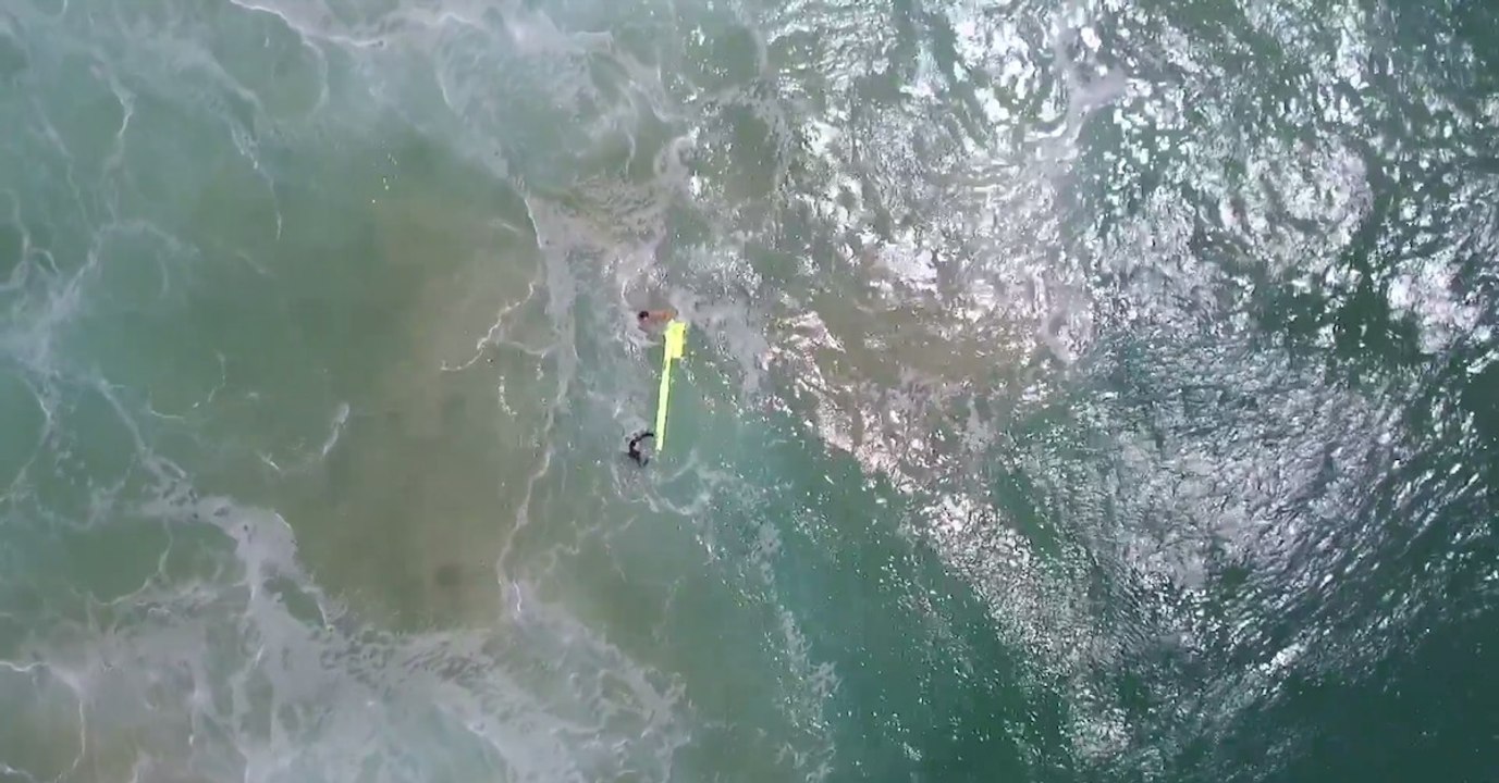 Rettung per Drohne: Erstmals rettet sie Schwimmer vor dem Ertrinken