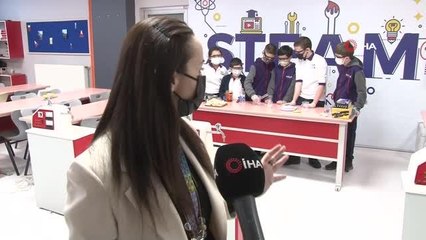 Orta okul öğrencileri atık yağdan sabun üretti