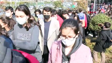 Okullarda gerçeğini aratmayan deprem tatbikatı