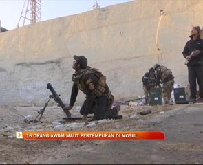 16 orang awam maut pertempuran di Mosul