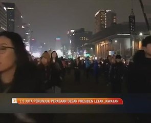 1.5 juta penduduk Korea Selatan desak presiden letak jawatan