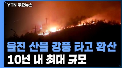 울진 산불 3,300ha 산림 피해...최근 10년 내 최대 규모 / YTN