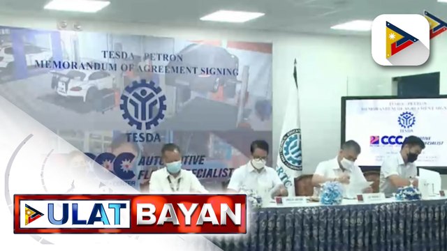 Kasunduan sa pagitan ng TESDA at ng private company para sa itatayong state-of-the-art car care center sa Taguig, nilagdaan na