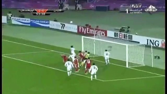 الشوط الثاني مباراة اوزبكستان و الاردن 2-1 ربع نهائي كاس اسيا 2011