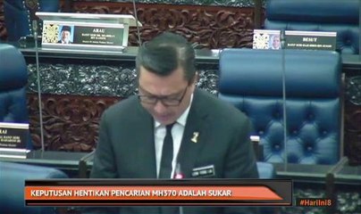 Keputusan hentikan pencarian MH370 adalah sukar