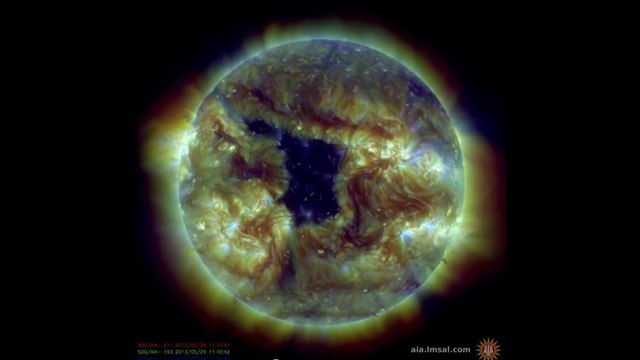 La NASA observe un trou coronal à la surface du Soleil