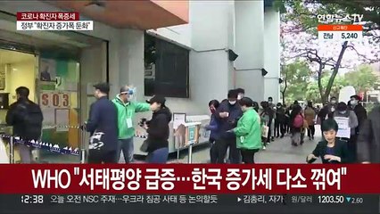 WHO "지난주 신규 확진, 서태평양만↑…한국 증가세 다소 꺾여"