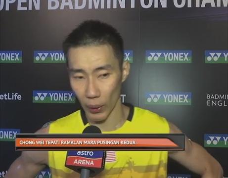Lee Chong Wei tepati ramalan mara pusingan kedua