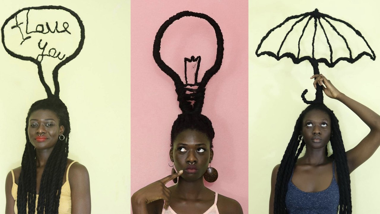 Sie schafft aus ihrem Afro Kunstwerke: Ihre Message berührt zutiefst