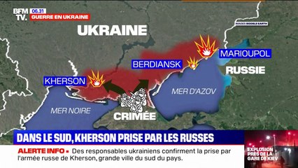 Télécharger la video: Guerre en Ukraine: la ville de Kherson prise par les forces russes dans le sud du pays