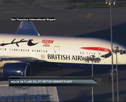 Mouse on plane delays British Airways flight