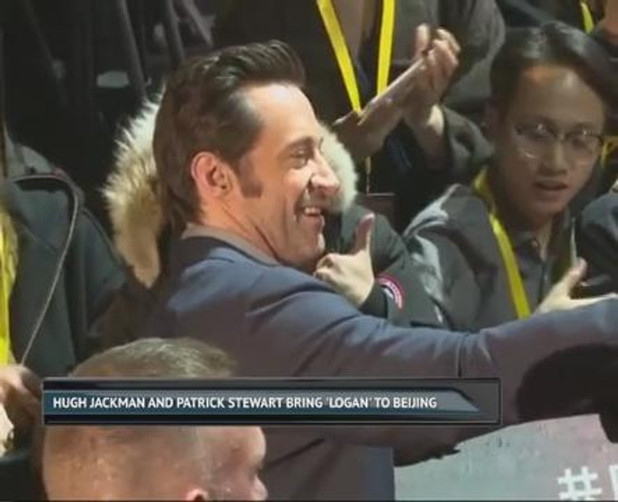 Hugh Jackman and Patrick Stewart bring 'Logan' to Beijing