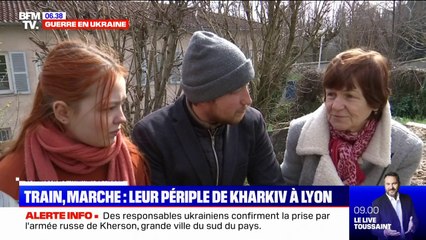 Train, marche: le périple de ces trois Ukrainiens de Kharkiv jusqu'à Lyon