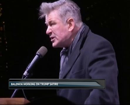 Alec Baldwin working on Donald Trump satire