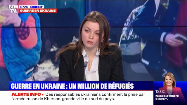 Uliana Mosorko (Union des Ukrainiens de France): On peut déjà accueillir 20.000 personnes en France (...) dans des hébergements temporaires