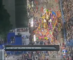 Another float collapses during Rio carnival