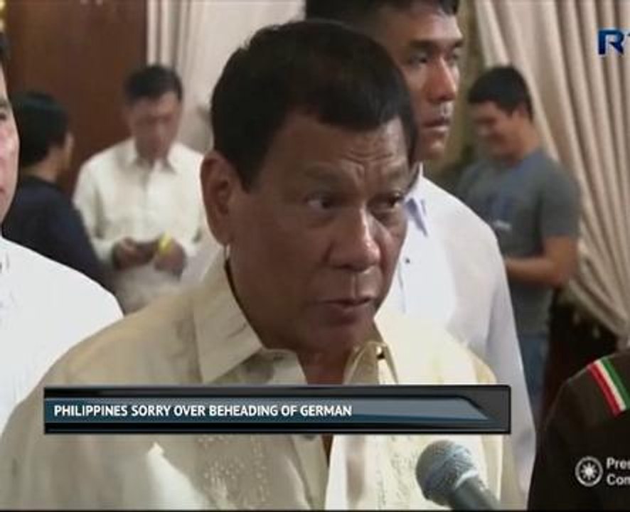 Philippines sorry over beheading of German