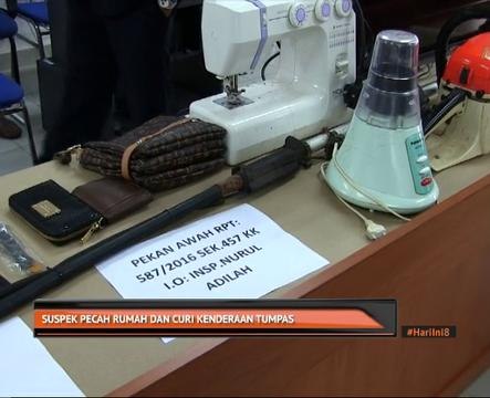 Suspek pecah rumah dan curi kenderaan tumpas