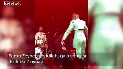 Farah Zeynep Abdullah, gala sorası kutlamayı böyle yaptı.