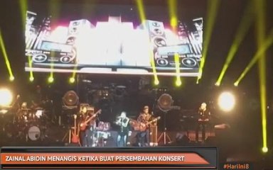 Zainal Abidin menangis ketika buat persembahan konsert