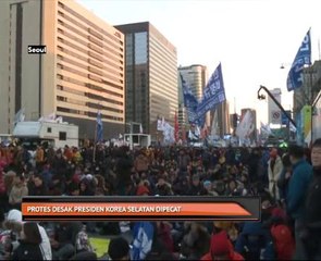 Protes desak Presiden Korea Selatan dipecat