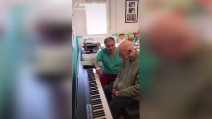 Touching video of a man with Alzheimer's who has lost all his memories and skills, except one