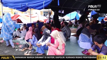 Presisi Inspiratif : Aipda Riki Hendriyanto, Berupaya Maksimal Dengan Memberikan Bantuan Kepada Warga Pengsungsi Di Pasaman Barat  Sumatera Barat