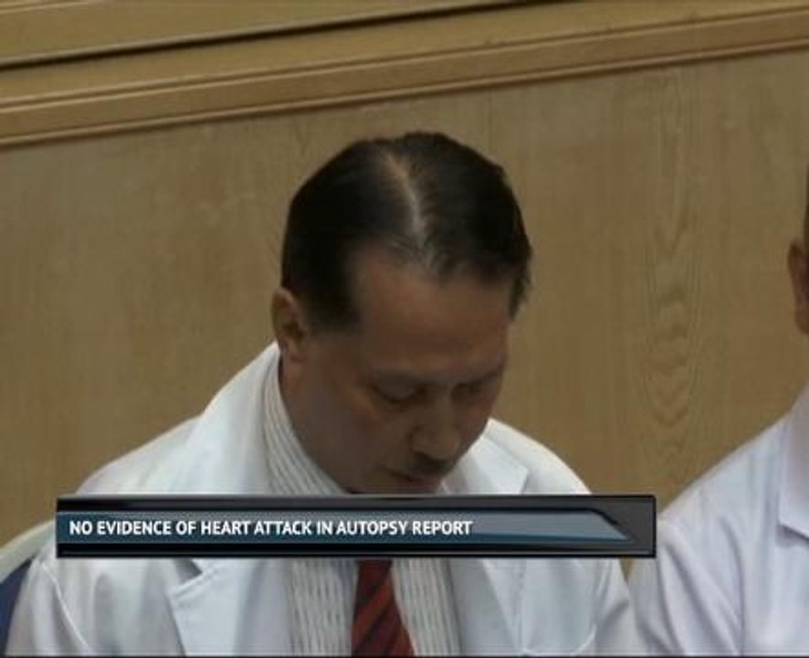 No evidence of heart attack in autopsy report