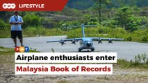 Duo’s largest flying aircraft model breaks records