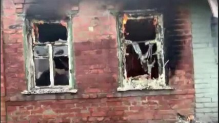 Watch: House in Ukraine's Kharkiv gutted in fire | Exclusive