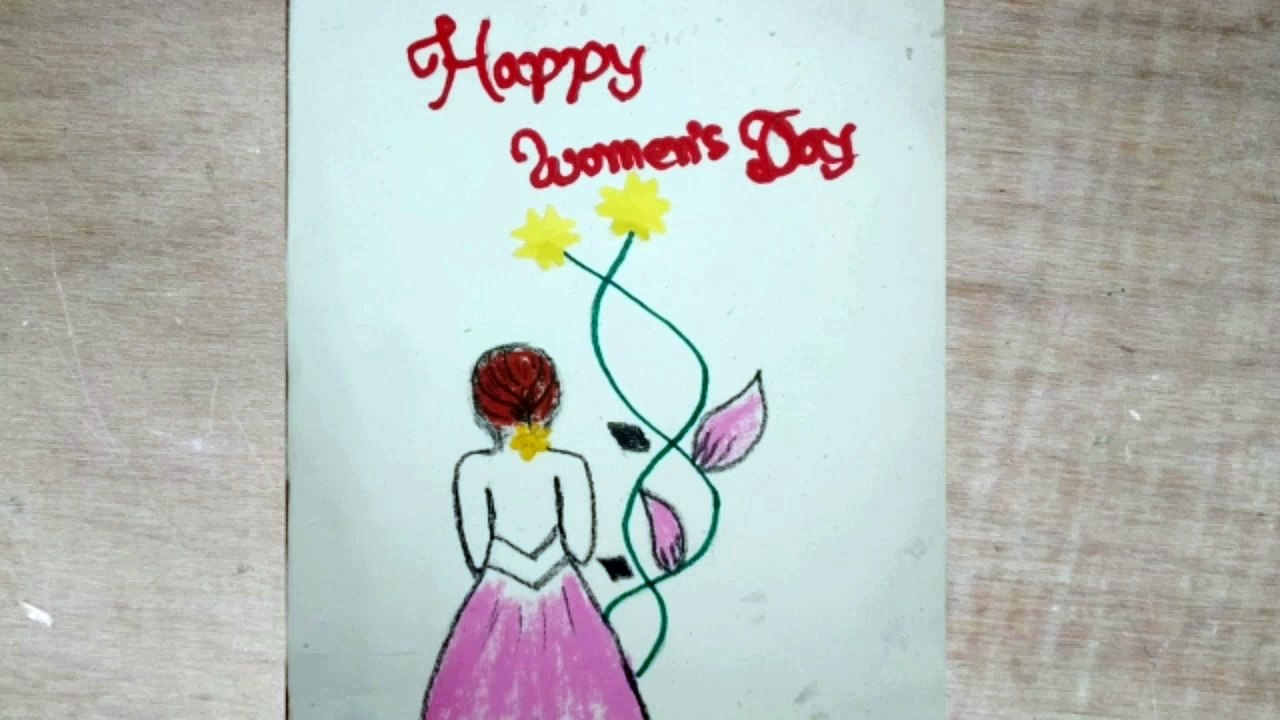 Women's day gift card making 2022