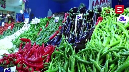 Eskişehir pazarında domates 6 lira