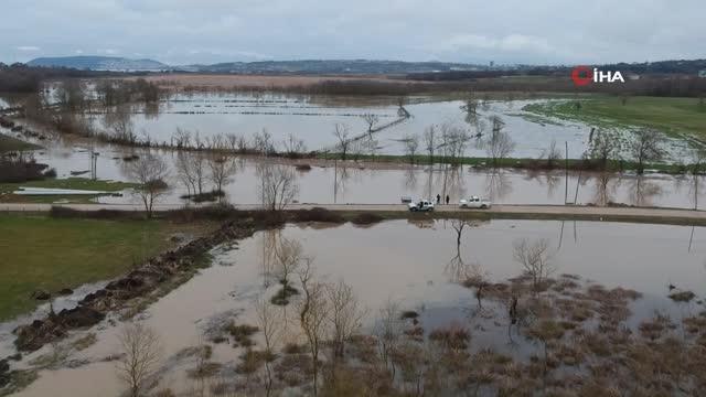 Sinop'ta tarım arazileri sular altında kaldı