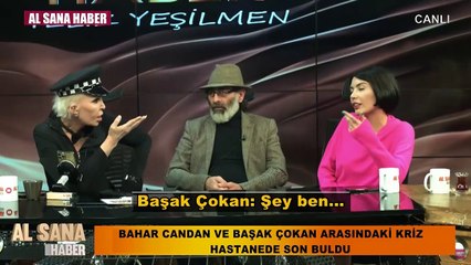 Bahar Candan'la tartışan gazeteci Başak Çokan canlı yayında epilepsi krizi geçirdi