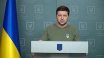 كلمة االرئيس الأوكراني فولوديمير زيلينسكي