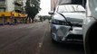 Acidente entre automóveis é registrado na Rua Paraná, no Centro de Cascavel