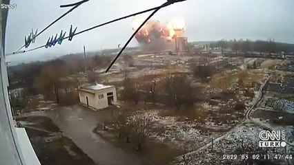 Kiev'de canlı yayında patlama