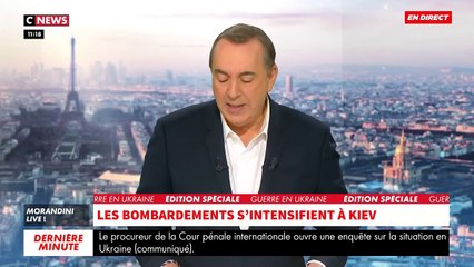 EXCLUSIF - Guerre en Ukraine: Un habitant de Kharkiv fait découvrir en direct dans « Morandini Live » le centre-ville dévasté après une attaque à la roquette russe la nuit précédente - VIDEO