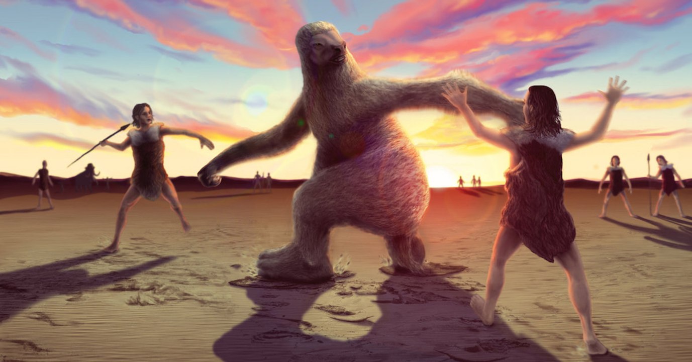 Des empreintes révèlent d'incroyables traces d'une chasse entre des humains et des paresseux géants