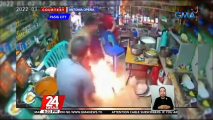 Nagliyab na tangke ng LPG, hindi raw basta sasabog, ayon sa BFP | 24 Oras