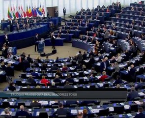 Trudeau praises CETA deal in address to EU