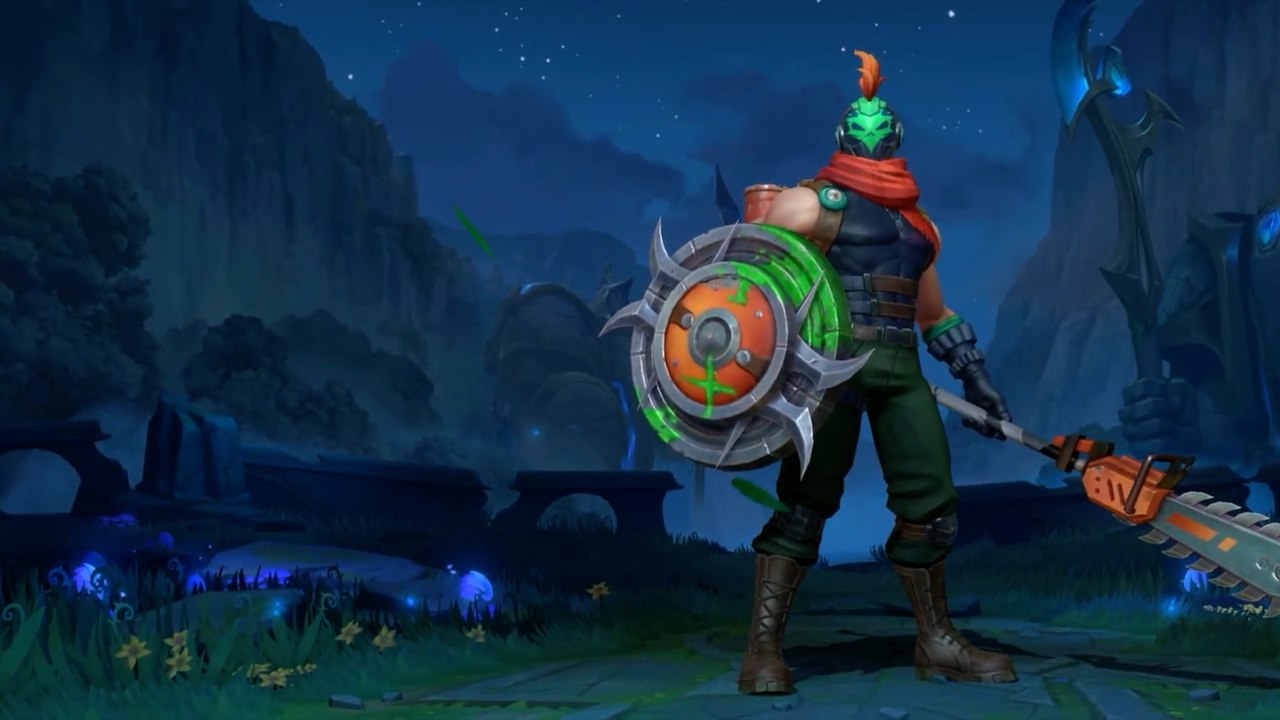 League of Legends Wild Rift - Zombie Slayer Pantheon and Obsidian Malphite Skins