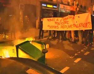 Violence in Paris during protest against police rape