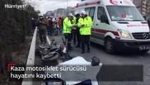 Kaza motosiklet sürücüsü hayatını kaybetti